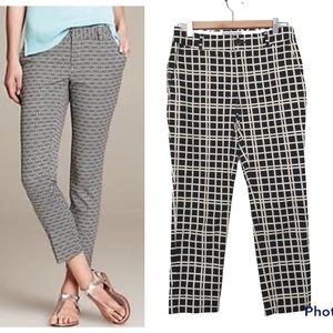 Banana Republic Hampton Pant | Cropped | Marigold Check